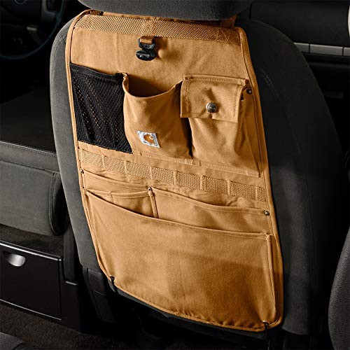 Universal Nylon Duck Canvas Automotive Seat Organizer Carhartt Brown - Image 3