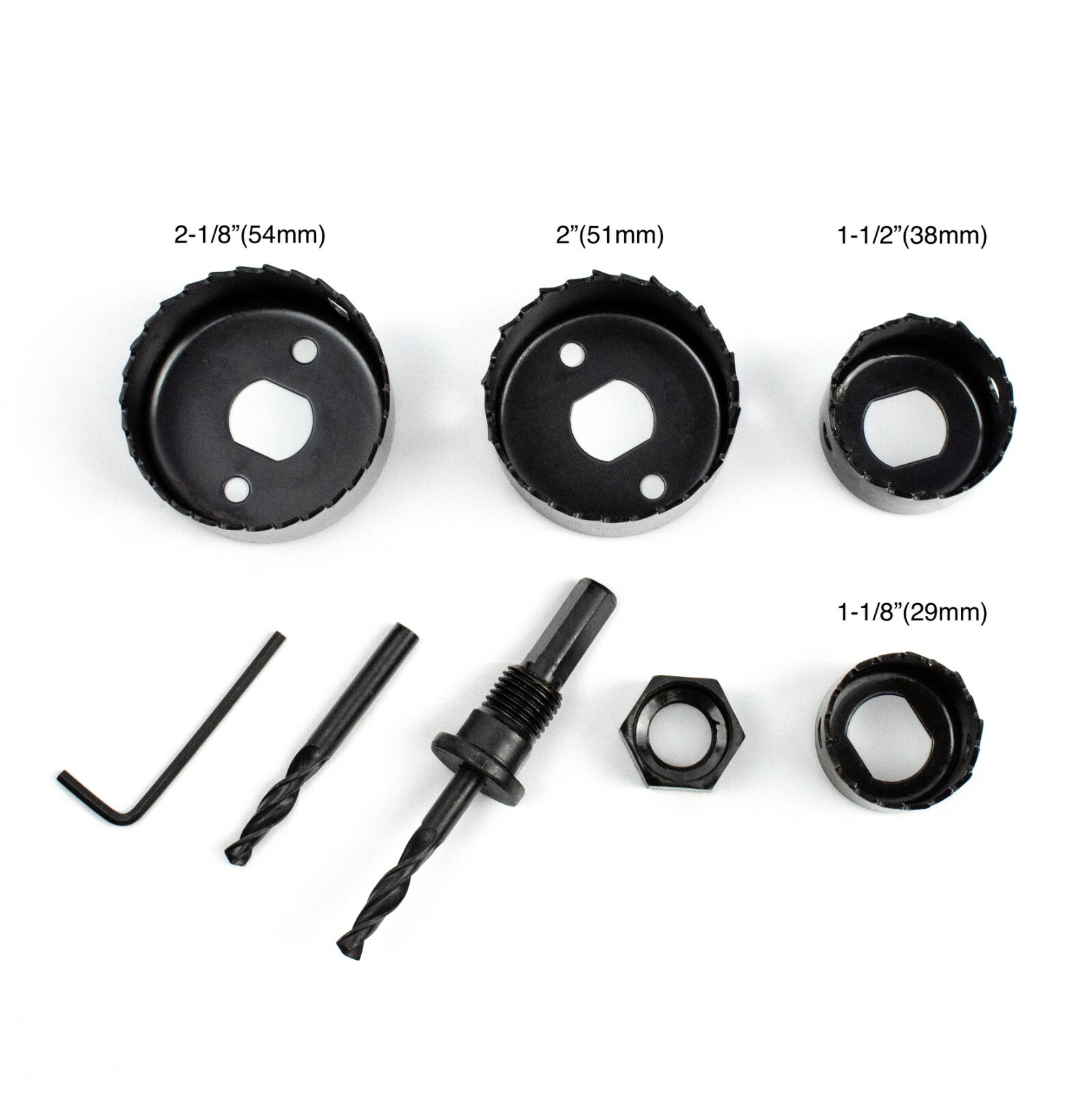 Hole Saw Kit, Cuttex Tools 7 Pcs Most Common Sizes With All Accessories - Image 2