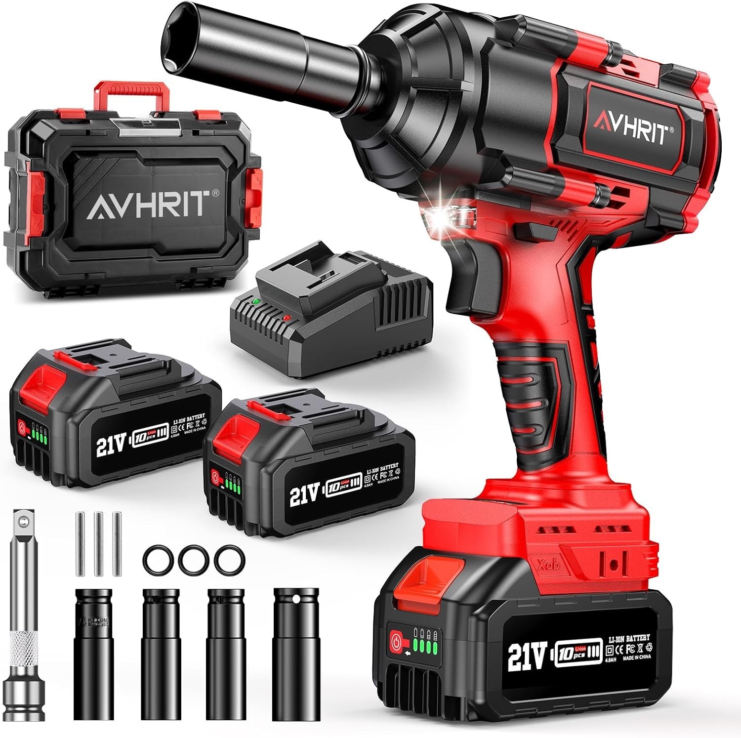 1500Nm Impact Wrench with 2 Batteries: Must-Have Tool for Automotive Repair - Image 3
