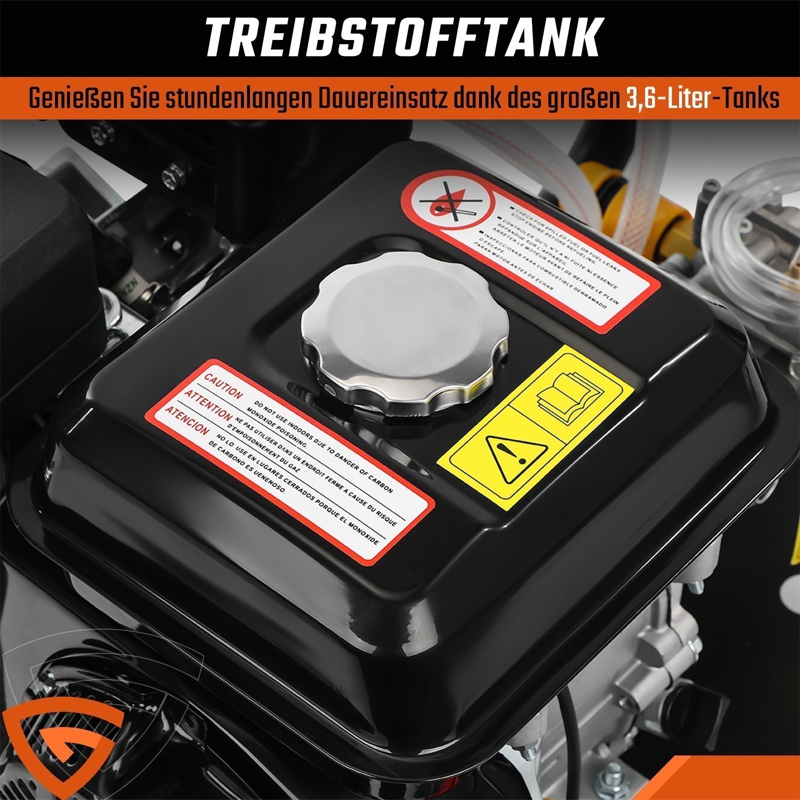 Gas Pressure Washer Gas Powered Washer 3500 PSI 2.6 GPM 212cc 5 Nozzles Black - Image 5