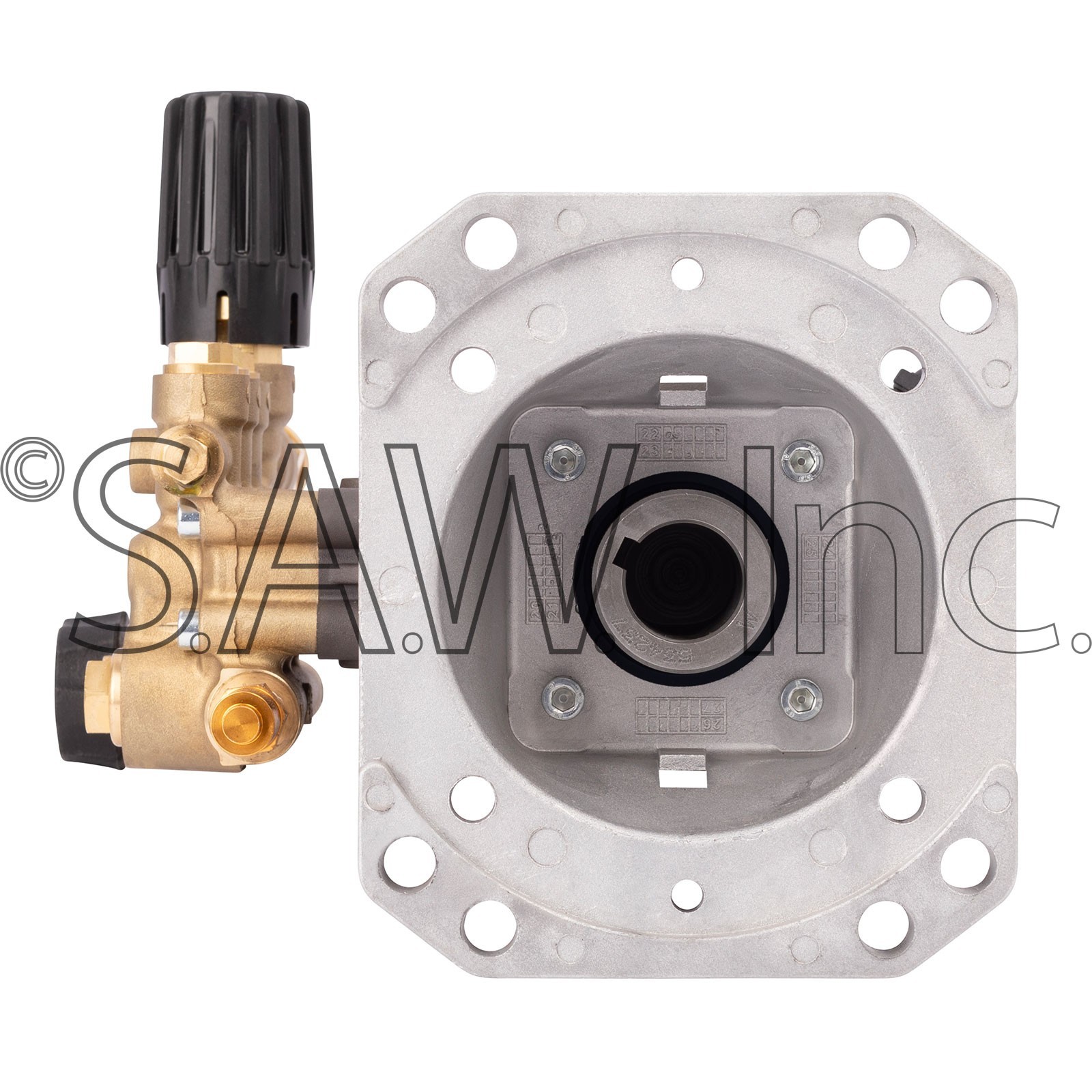 EW4040 AAA Pressure Washer Pump 4.0 GPM @ 4400 PSI Static 1 Inch Hollow Shaft - Image 3