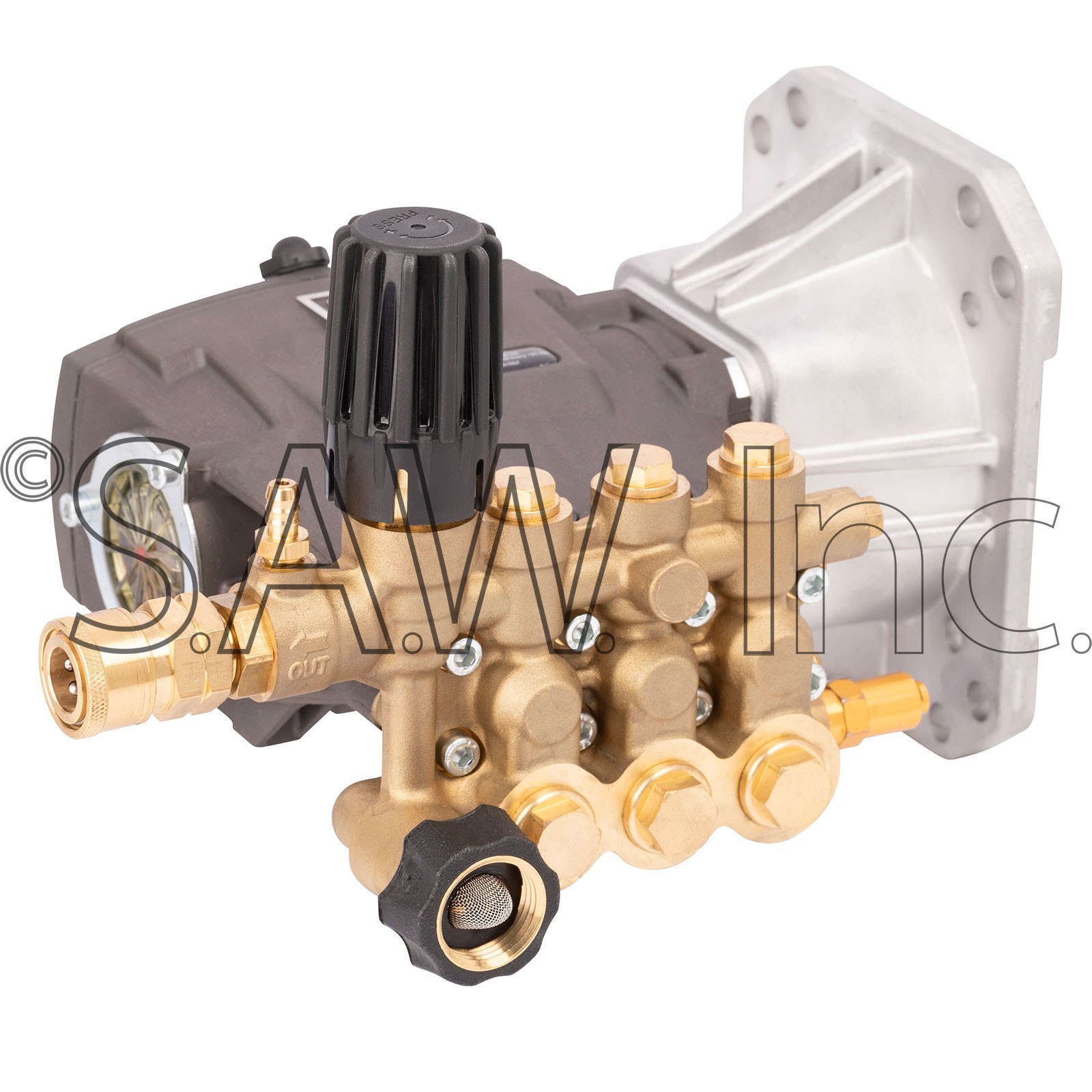 EW4040 AAA Pressure Washer Pump 4.0 GPM @ 4400 PSI Static 1 Inch Hollow Shaft - Image 4