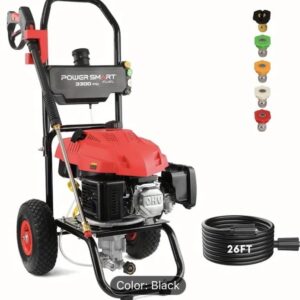 PowerSmart 3500 PSI Gas Pressure Washer With 2.5 GPM Flow Rate, 3800W Power