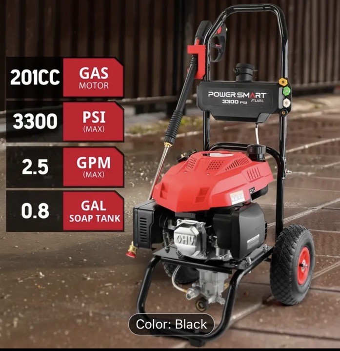 PowerSmart 3500 PSI Gas Pressure Washer With 2.5 GPM Flow Rate, 3800W Power - Image 5