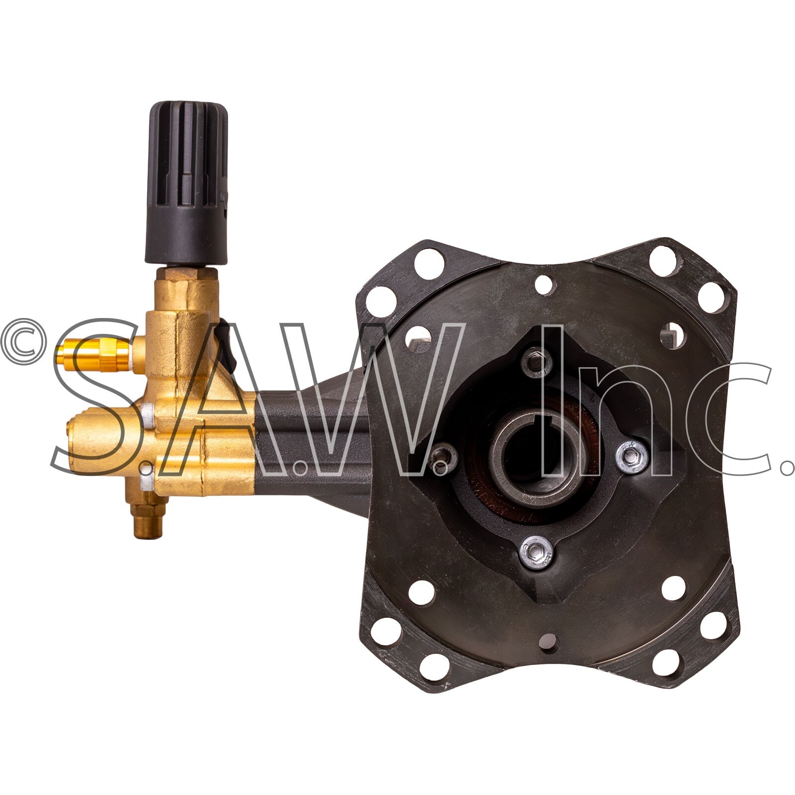 530010 AAA Pressure Washer Pump Triplex 3.5GPM 4000PSI Max 1 Inch Hollow Shaft - Image 3