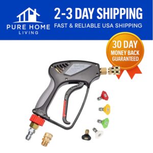 High-Performance 5000 PSI Short Gun for Gas Pressure Washers - Safe and Reliable