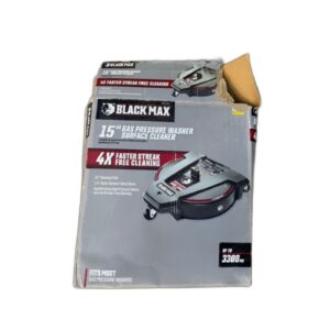 Black Max 15-Inch 3300 PSI Gas Pressure Washer Surface Cleaner