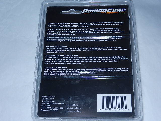 Power Care AP31081A Detergent Hose 3' Replacement for Pressure Washer powercare - Image 2