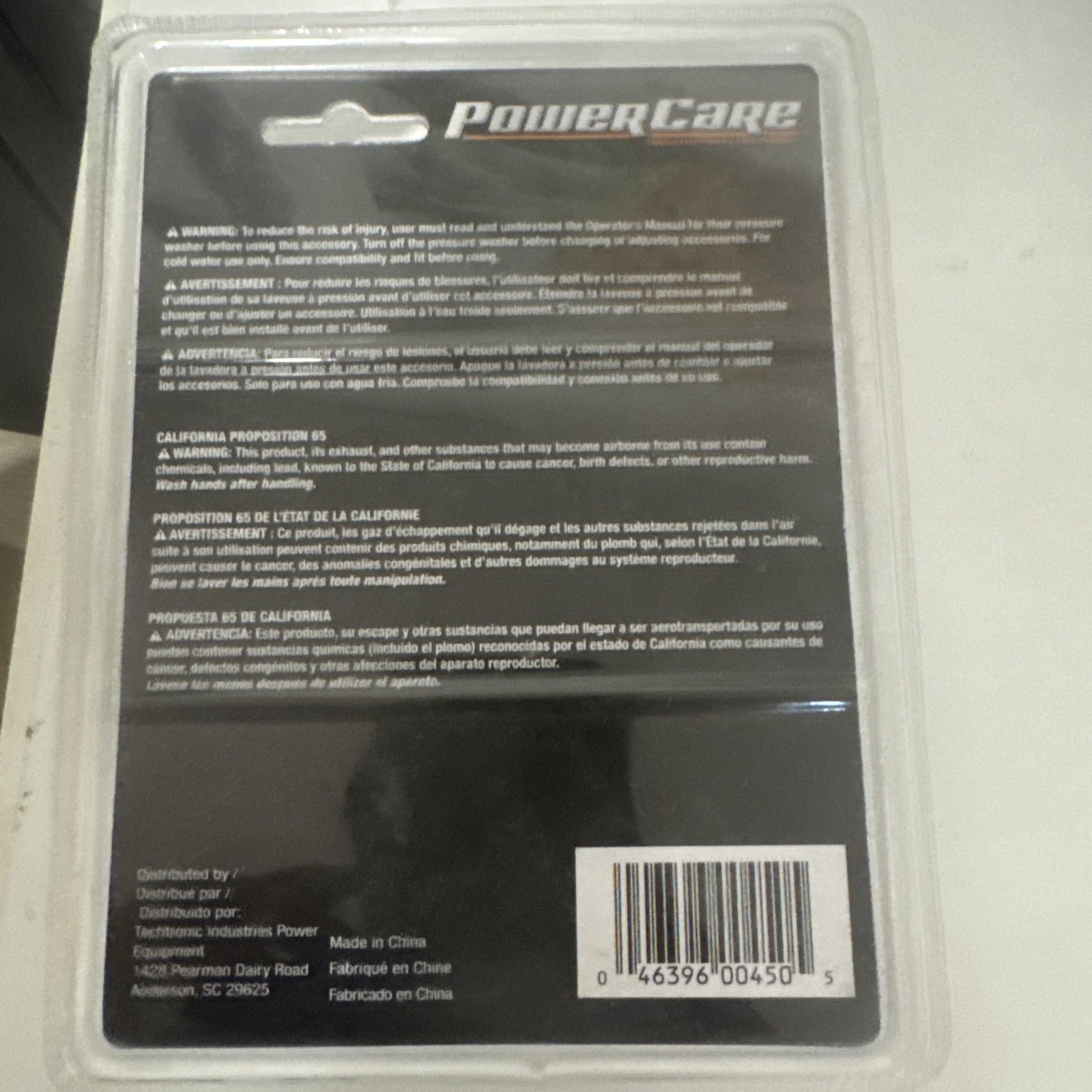 Power Care AP31081A Detergent Hose 3' Replacement for Pressure Washer powercare - Image 2