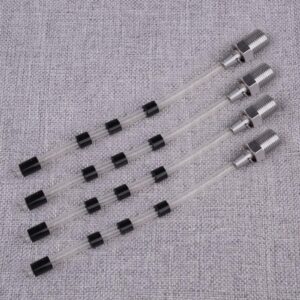 4Pcs Replacement Hose Pipes for Tornador Wash Clean Tool Silver Clear