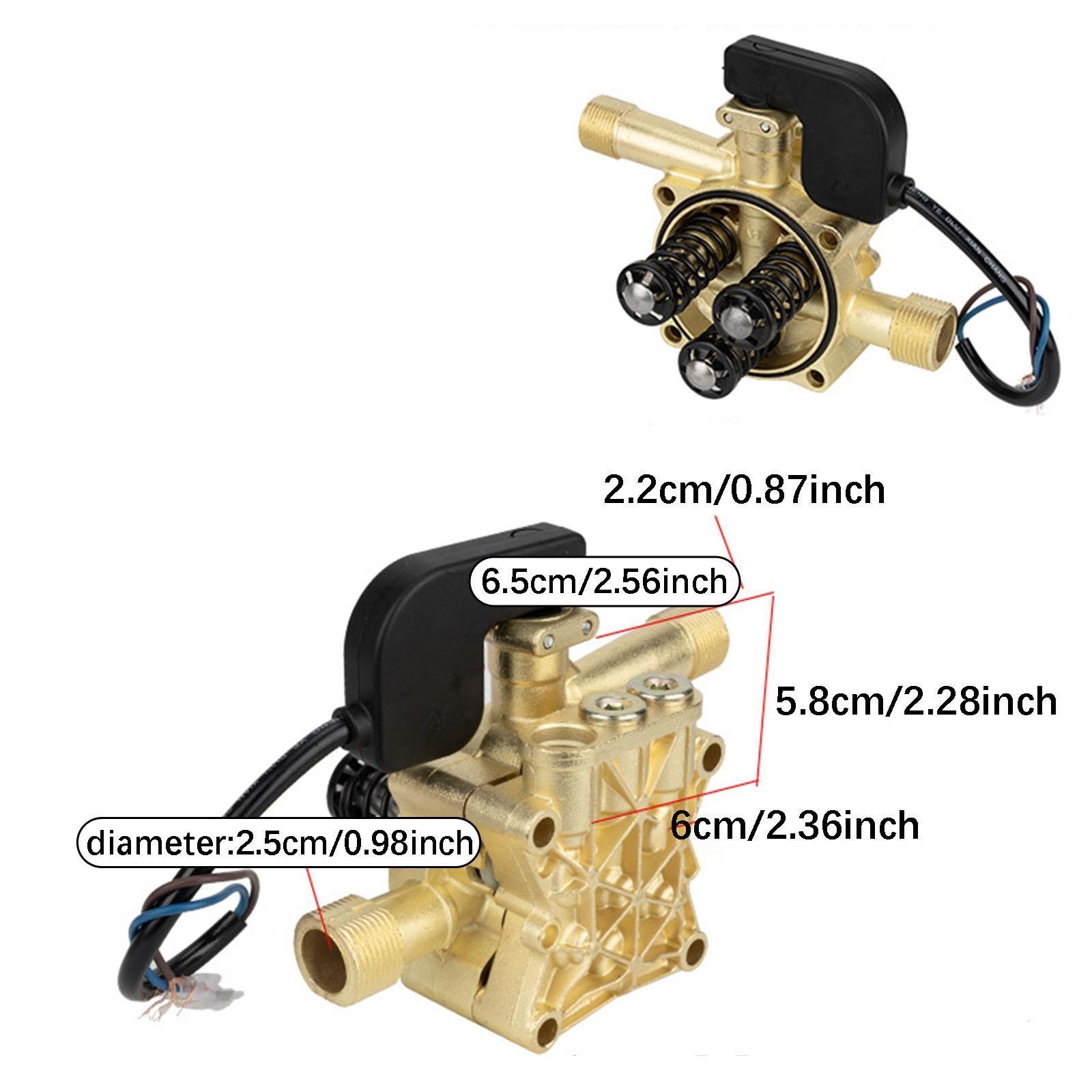 220V High Pressure Water Pump Car Washing Machine Accessories 25mm Inlet - Image 3
