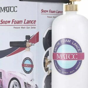 ✅New MATCC Adjustable Foam Cannon 33 fl oz 1 Liter Bottle Snow Foam Lance