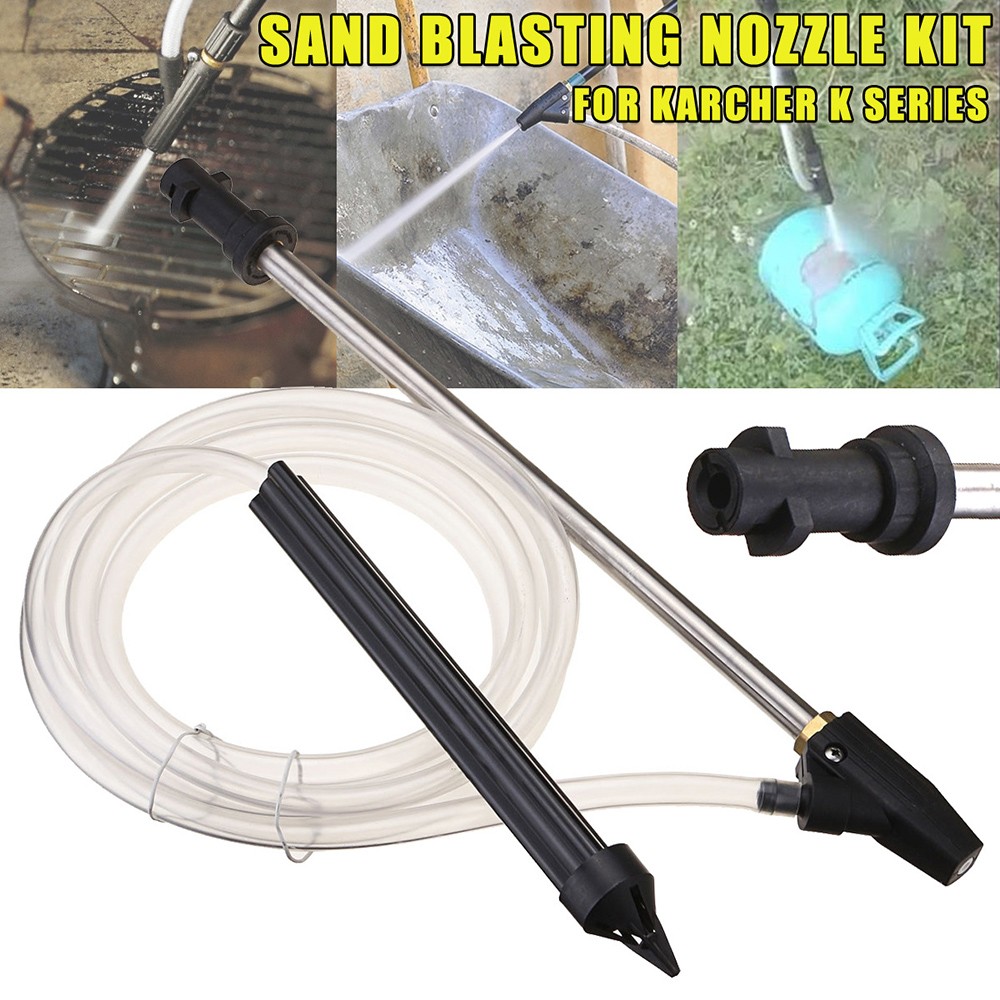 Stainless Steel Pressure Washer Sandblasting Attachment - Lightweight & Durable
