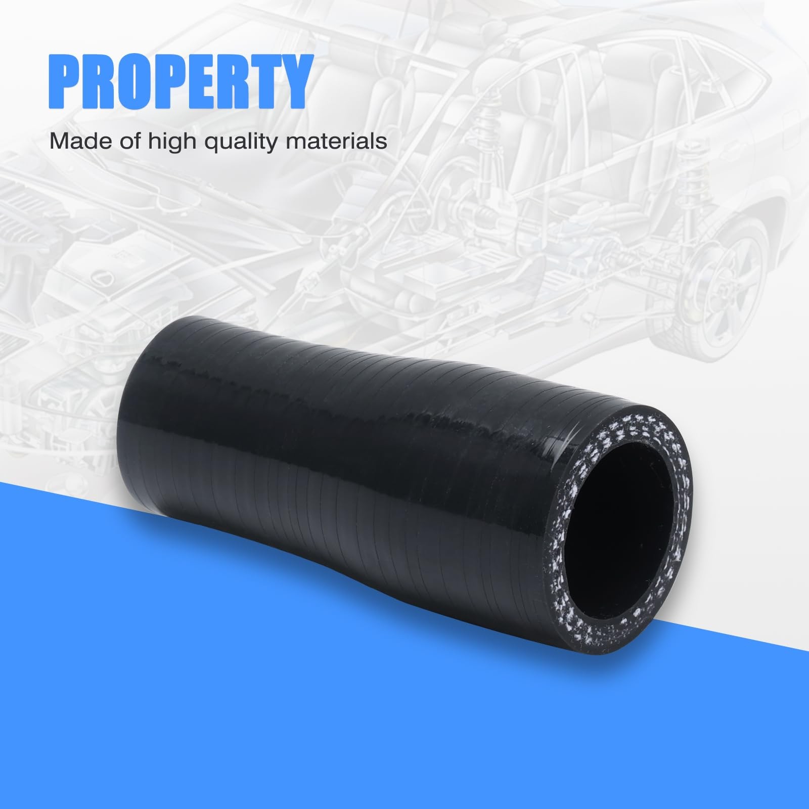 Universal automotive silicone hose, straight reducer, I.D. 0.75" to 1" (19mm ... - Image 3