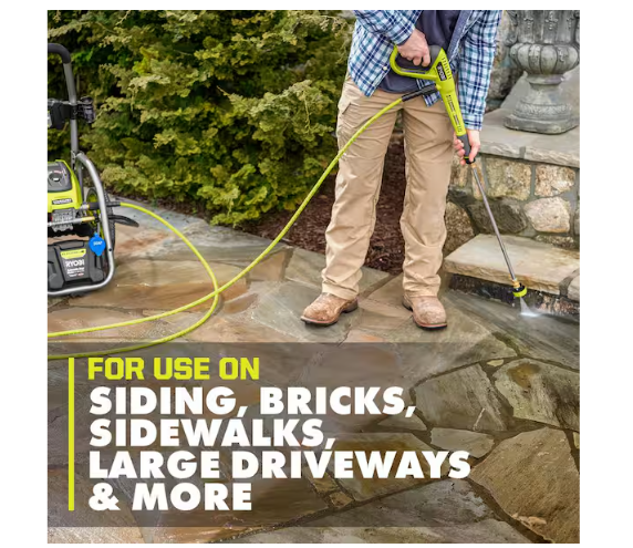 RYOBI 3000 PSI 1.1 GPM Cold Water Electric Pressure Washer - Image 5