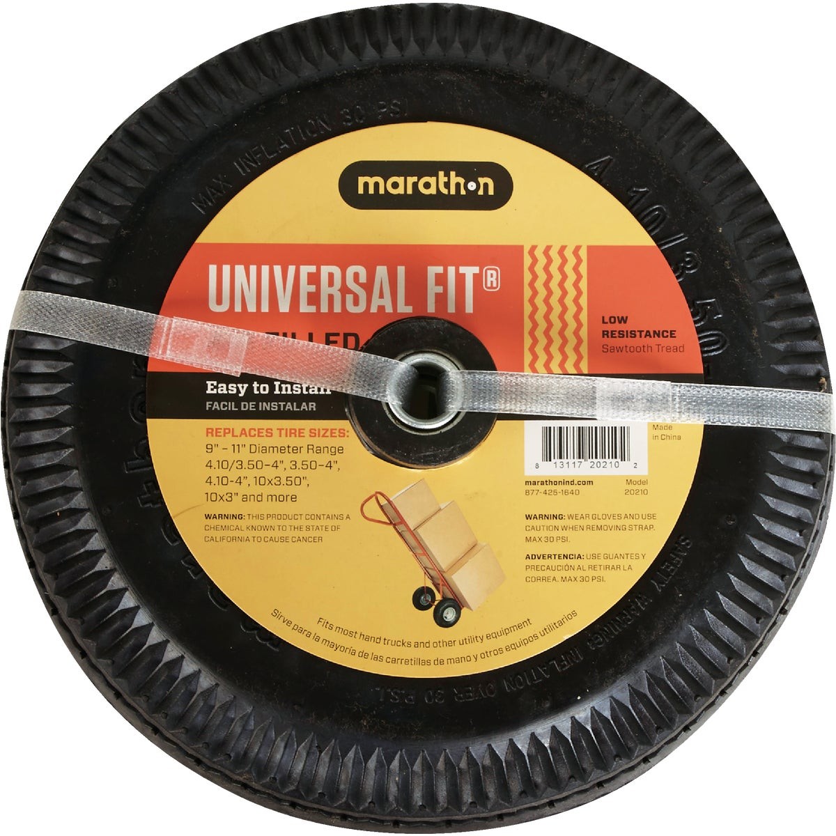 Marathon Fit Hand Truck Tire 20210 Marathon 20210 813117202102