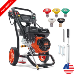 3600 PSI Gas Pressure Washer 2.6 GPM Power Cleaner w/ Pump Gun Wand 5 Nozzles