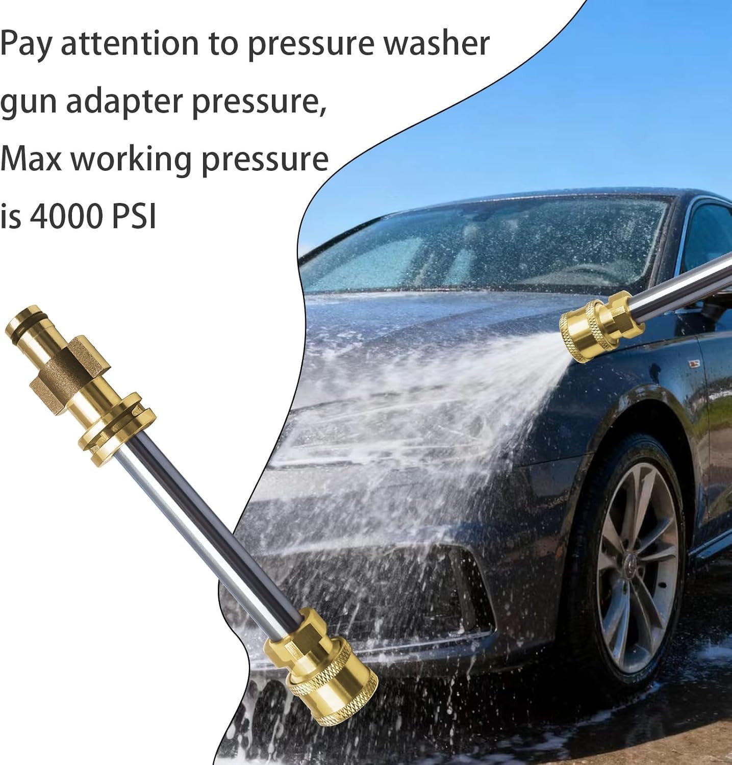 1/4 Inch Quick Connectoris suitable for sun joe pressure washer accessories -... - Image 5