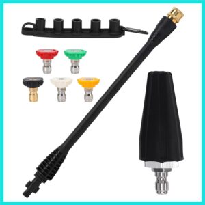 Pressure Washer Accessories Kit – 16 Inch Power Washer Replacement Wand with ...
