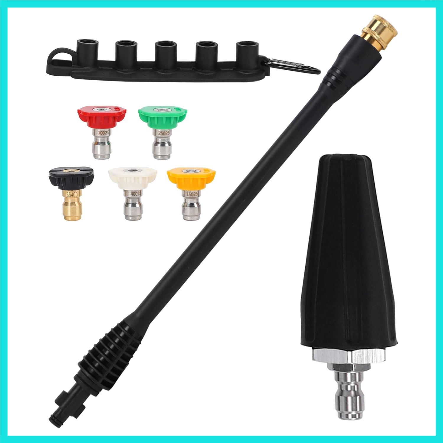 Pressure Washer Accessories Kit – 16 Inch Power Washer Replacement Wand with ...