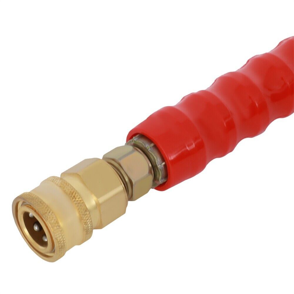 3/8" x 100ft 6000psi Hot Water Pressure Washer Hose Non-Marking 2-Braid R2 Gray - Image 3
