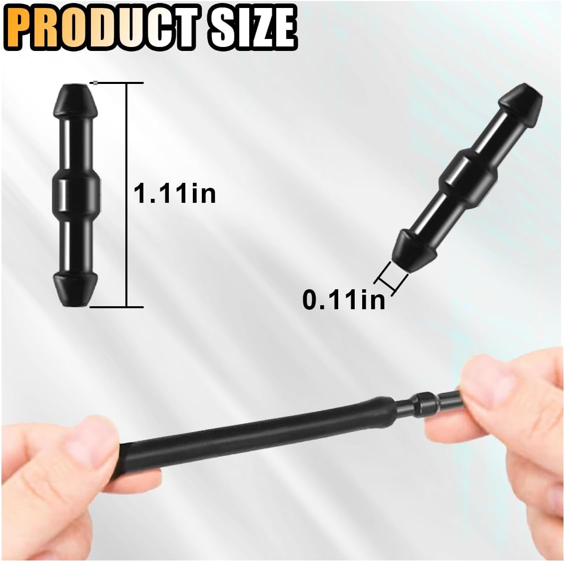 20PCS Windshield Washer Hose Connectors, 2-Way I-Type Hose Replacement Fitting, - Image 2