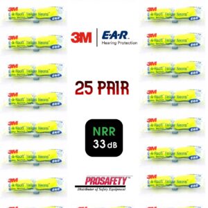 3M EAR Noise Reduction 33db Foam Disposable EAR PLUGS Shooting Sleep Aid 25 PR