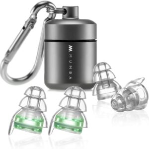 Mumba Reusable High Fidelity Ear Plugs, 24dB Advanced Filter Tech Ear Protection