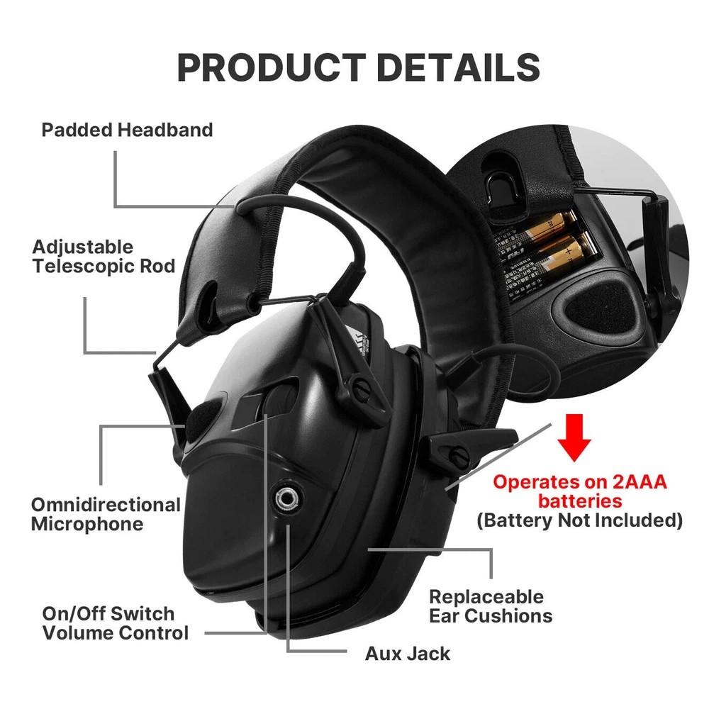 Electronic Ear Defenders Howard Leight Impact Sport Shooting Ear Protect Muffs - Image 5