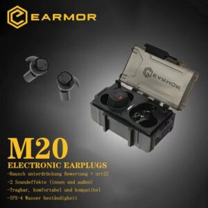Earmor M20 Electronic Earplugs Shooting Ear Plugs Hunting Hearing Protection