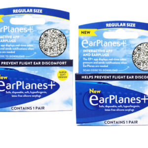 2 Pack - Earplanes Flight Ear Protection Earplugs - 1 Pair