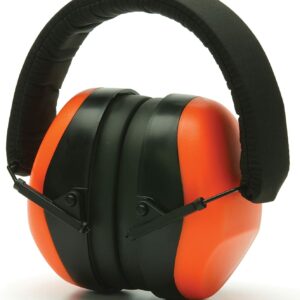 ORANGE Hearing Protection Shooting Construction Ear Muffs Noise Reduction NRR 26