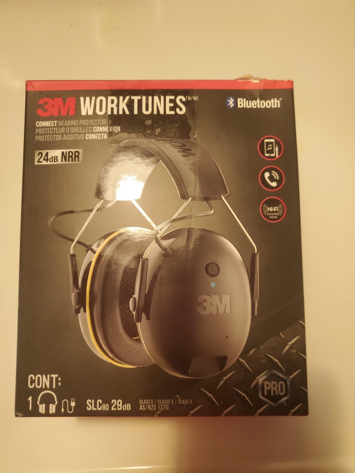3M WorkTunes Connect Ear Protection Bluetooth Rechargeable Battery