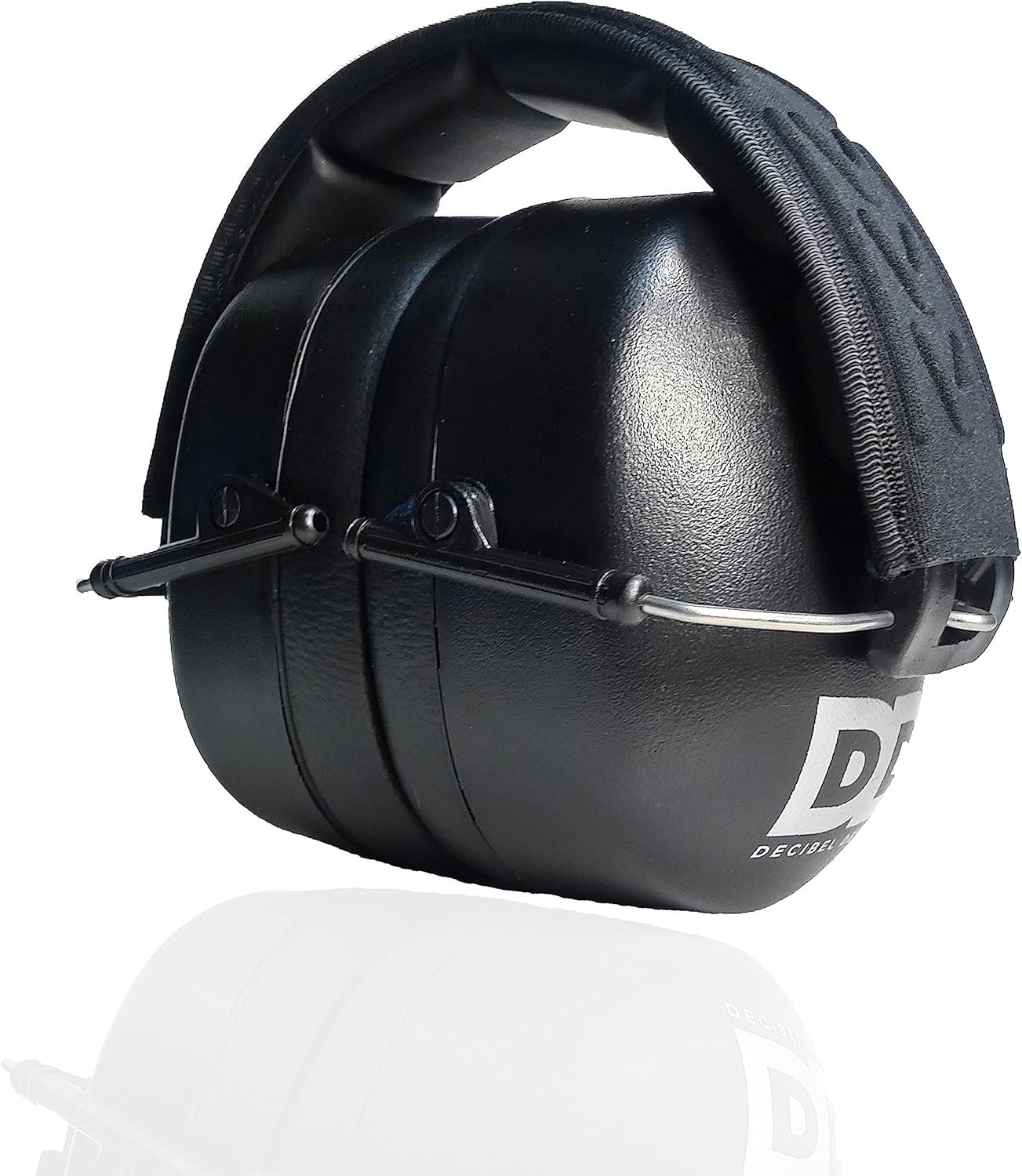 Professional Safety Ear Muffs by Decibel Defense - 37dB NRR - Regular, Black - Image 4