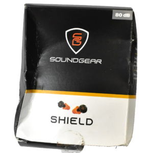 SoundGear Shield Protective Ear Plugs 80dB Noise Reduction Suppression Black