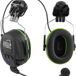 GREEN DEVIL Bluetooth Hearing Protection Ear Muffs For Safety Helmet Green