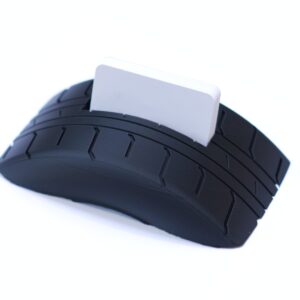 Tire Shop Business Card Holder - Automotive Store - Mechanic Tread Desk Display