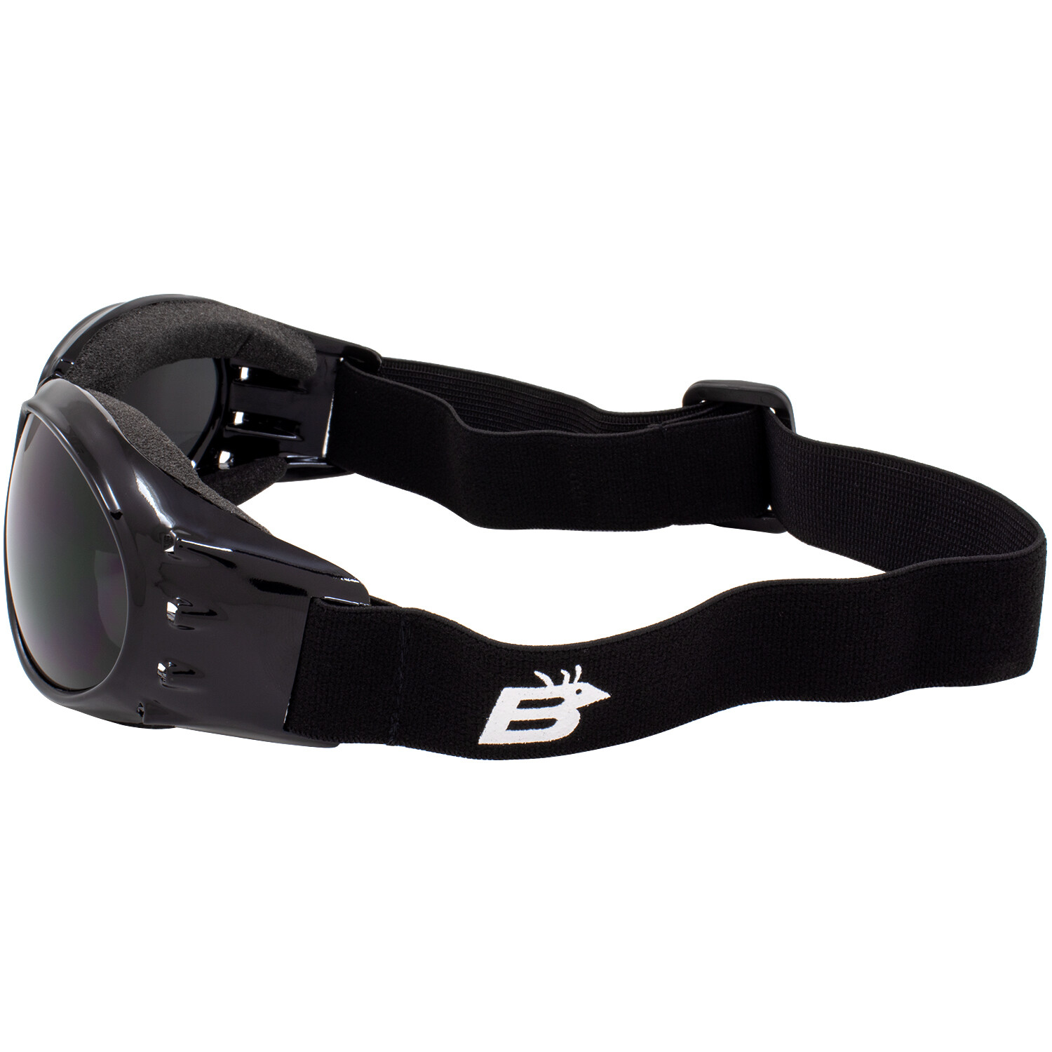 Birdz Eagle Padded Motorcycle Airsoft Goggles Anti-Fog SUPER DARK LENS - Image 4