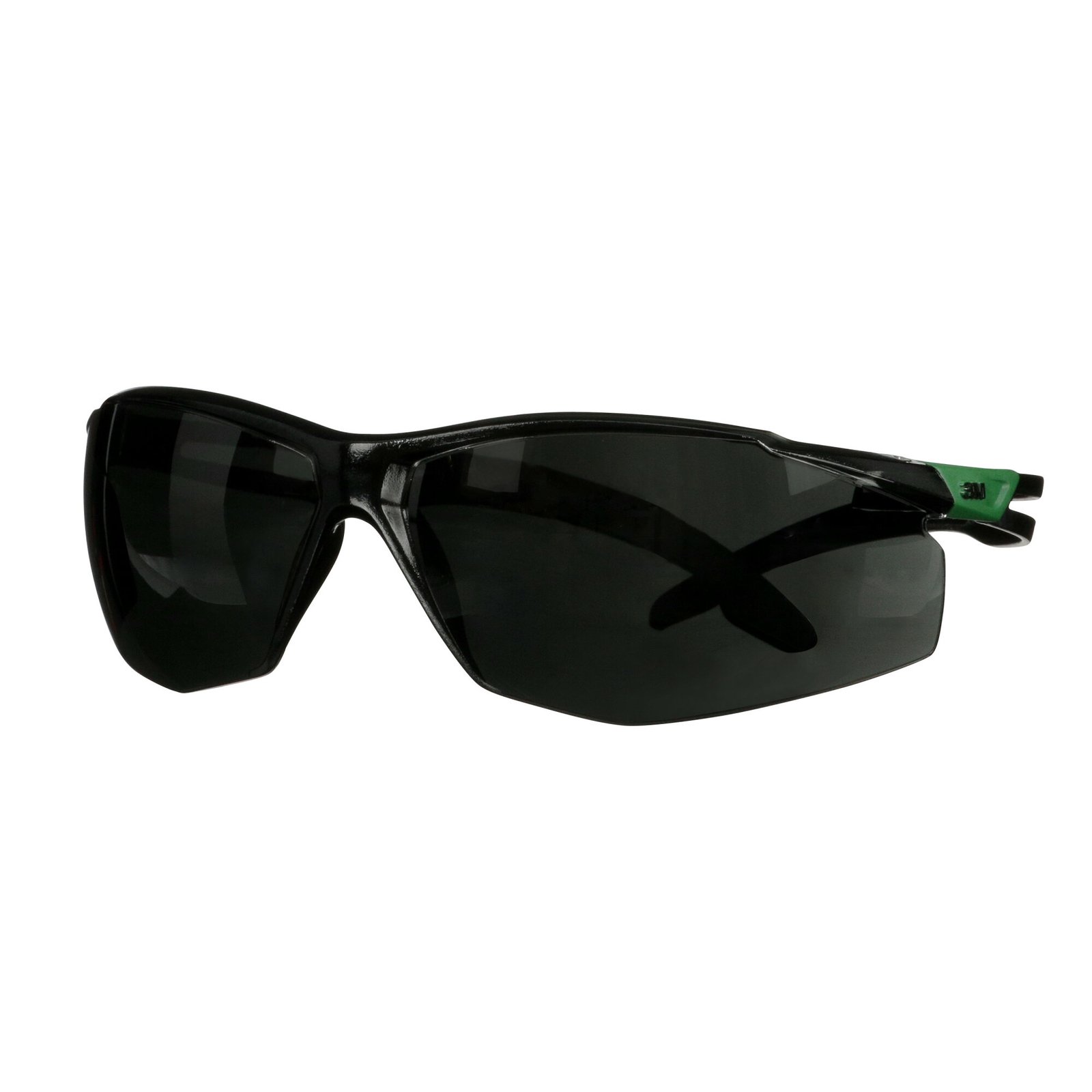 3M SecureFit 500 Series SF550AF-GRN, Black/Green, IR 5.0 Gray AF-AS Lens - Image 3