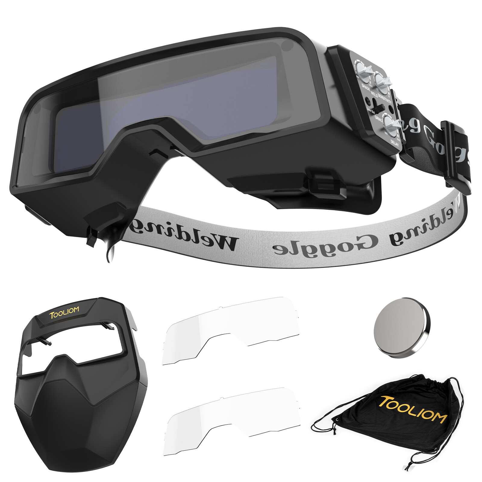 Welding Goggles Auto Darkening True Color & Detachable Eye Protection Safety - Image 3