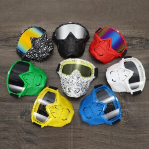 Motorcycle Goggles Skull Mask Windproof Face Cover Shield Eye Protection Glasses