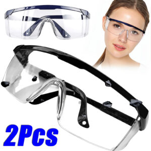 1/2Pcs Eye Protection Work Safety Glasses Protective Anti-Splash Goggles for Lab