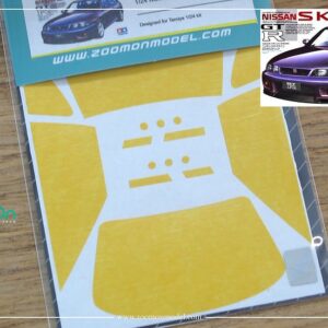 ZoomOn 1/24 Skyline GTR Window and Light Painting Masks for Tamiya kit