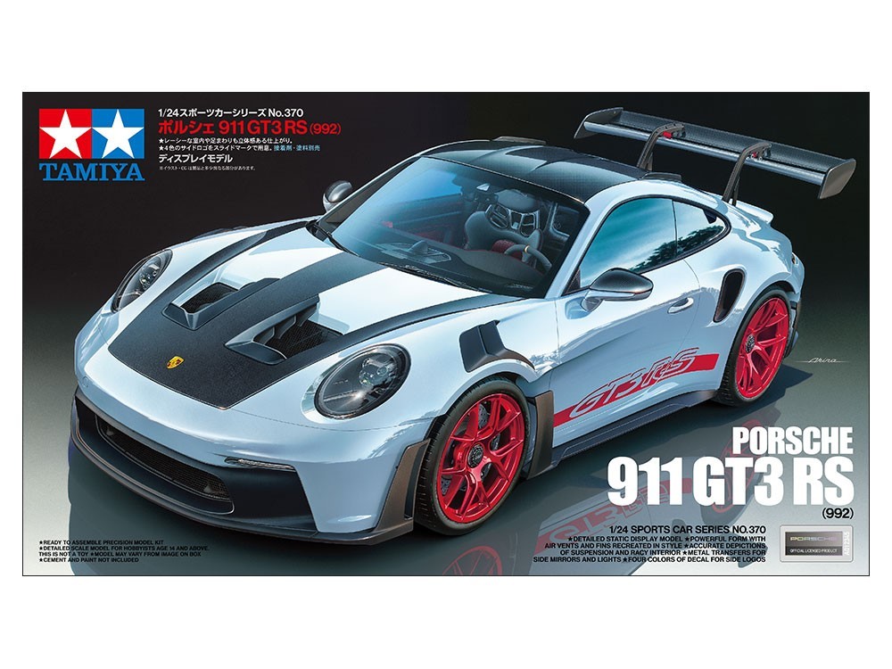 Tamiya 1/24 2022 Porsche 911 GT3 RS (992) w/ Decals & Masks Japan Model Kit