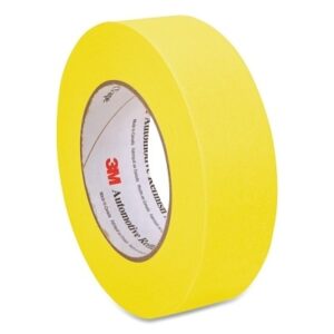 Automotive Refinish Masking Tape, 36 mm x 55 m, Yellow 3M™ 7000119817