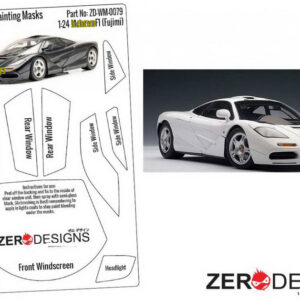 Zero Paints 1/24 F1 Pre Cut Window Painting Masks for Fujimi kits