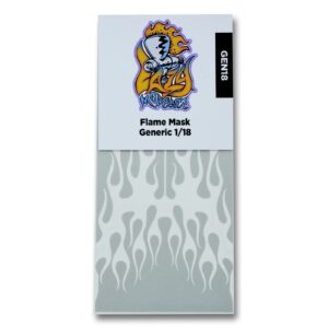 Flame Painting Masks for 1/18 scale Generic Style Flame