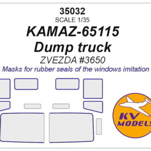 KV 1/35 KAMAZ-65115 Dump Truck Masks for Zvezda #3650
