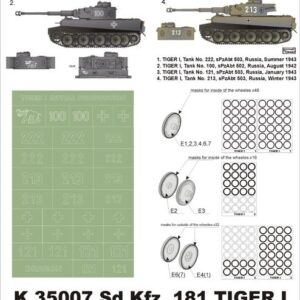 Montex K35007 TIGER I masks