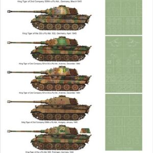 Montex K16006 1/16 King Tiger Paint Mask for Tamiya kit